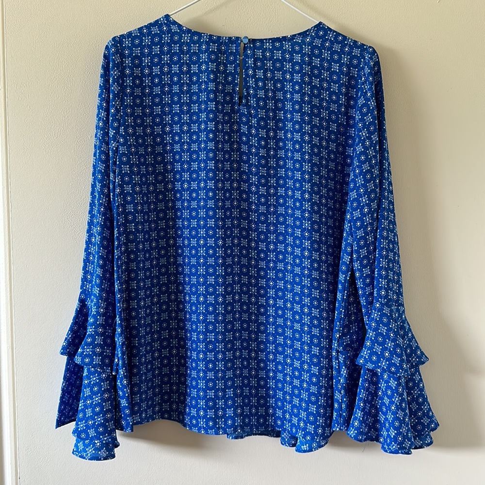 Blue work blouse - Picture 2 of 3